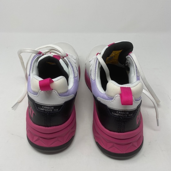 CAT Caterpillar P91498 Women's Streamline Runner ASTM Size 8  Pink  White NIB - Picture 4 of 10